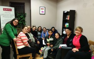 Chá de mulheres no BooKafé em Toronto, Canadá